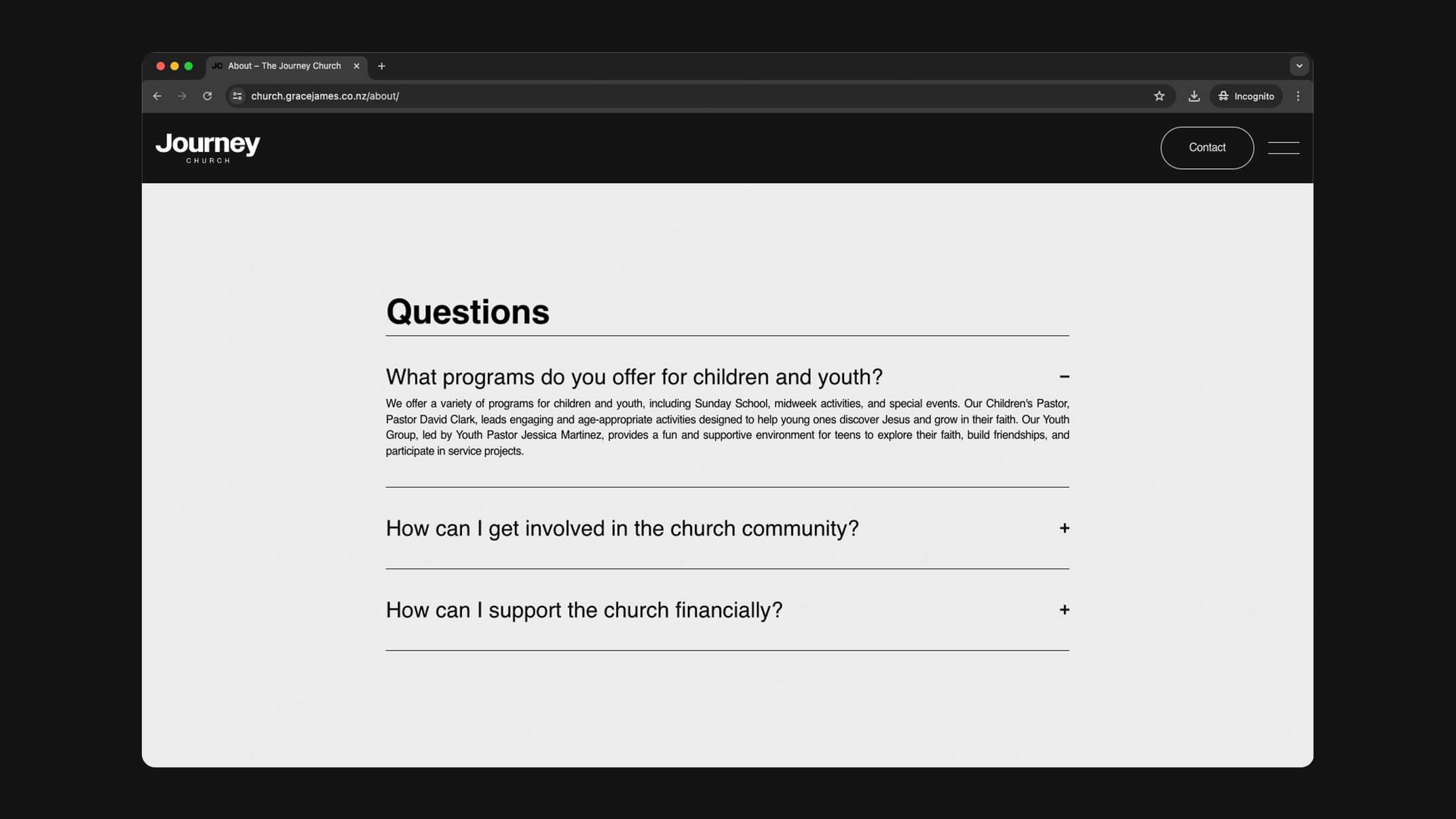 Website Design church